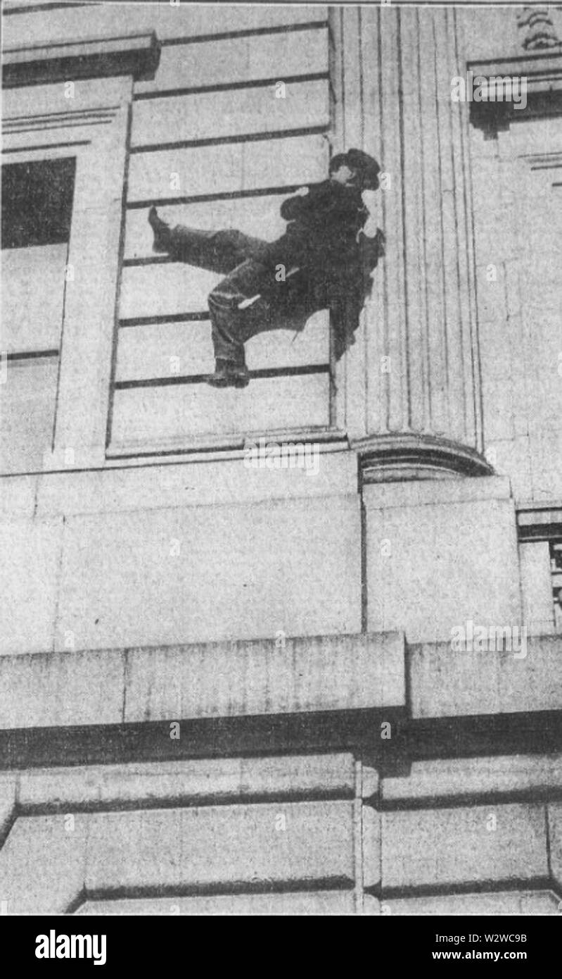 Les droits de voler lentement le long des murs du palais de Camden NJ 10 févr. 1915 Culture Banque D'Images