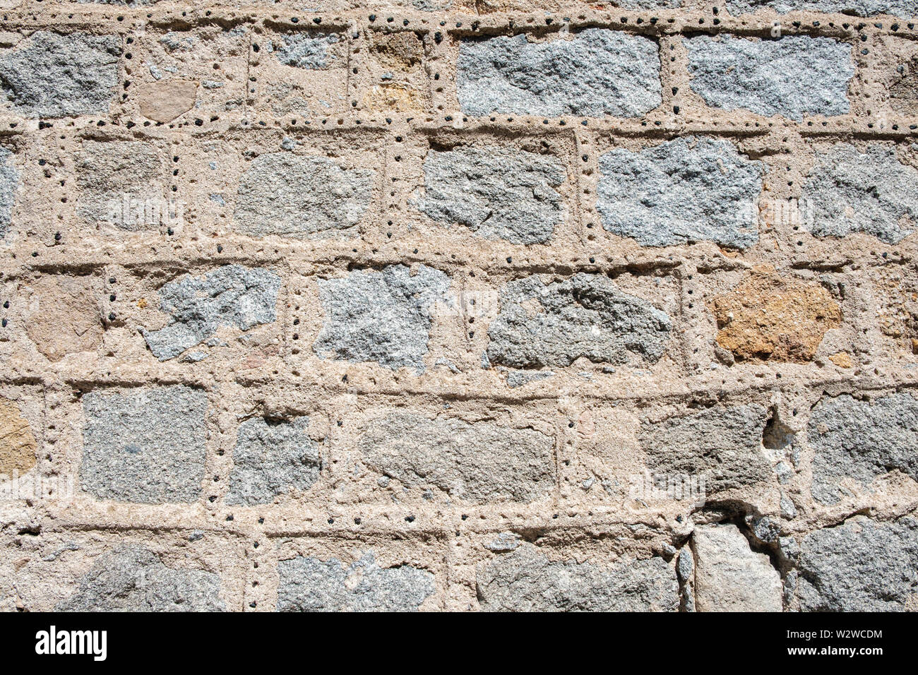 La texture de marbre close up pattern ciment brique gris Banque D'Images