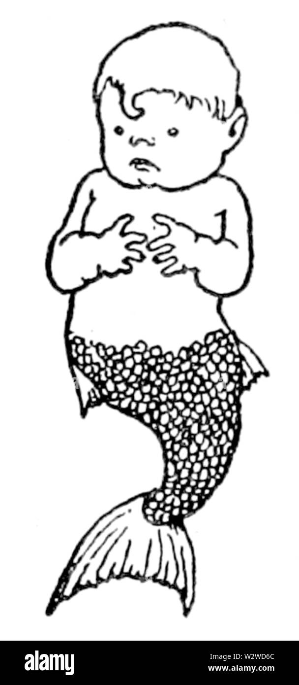 L'illustration 1 en question avant de l'eau Bébé Banque D'Images