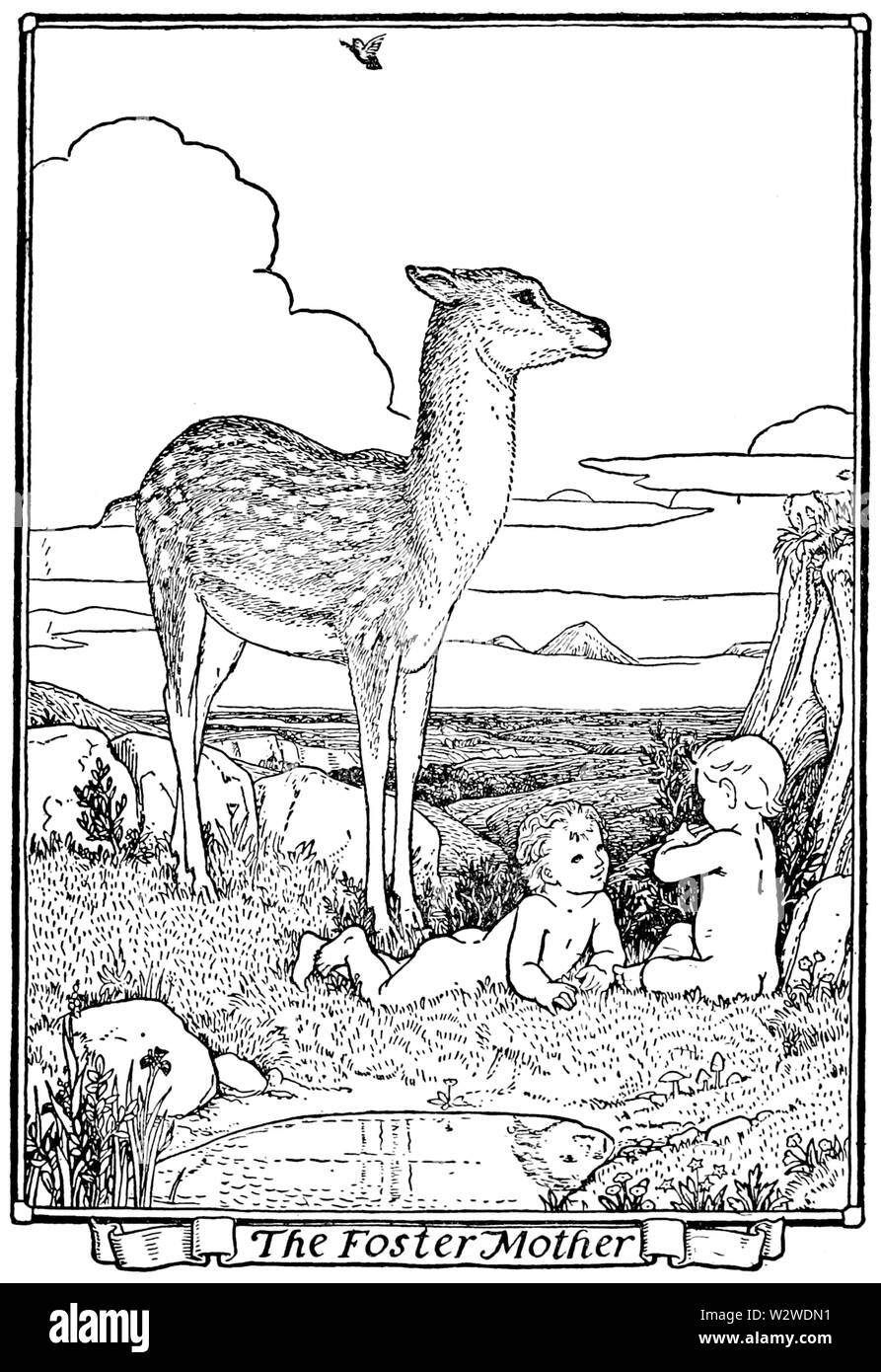 L'illustration à la page 55 du Livre de fée en Europa Banque D'Images