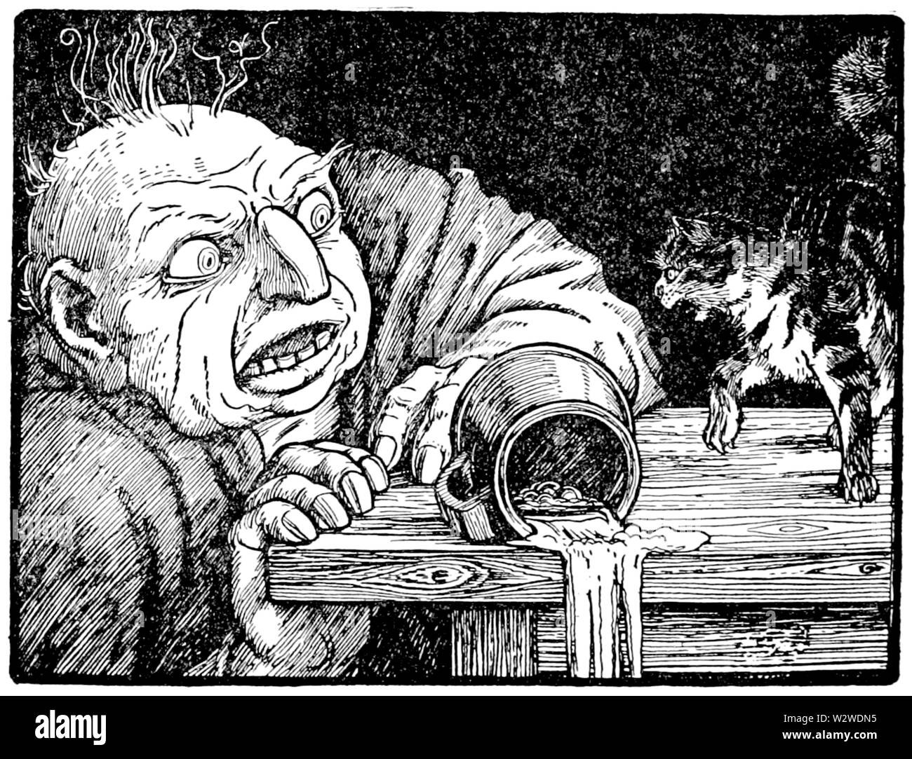 L'illustration à la page 96 du Livre de fée en Europa Banque D'Images