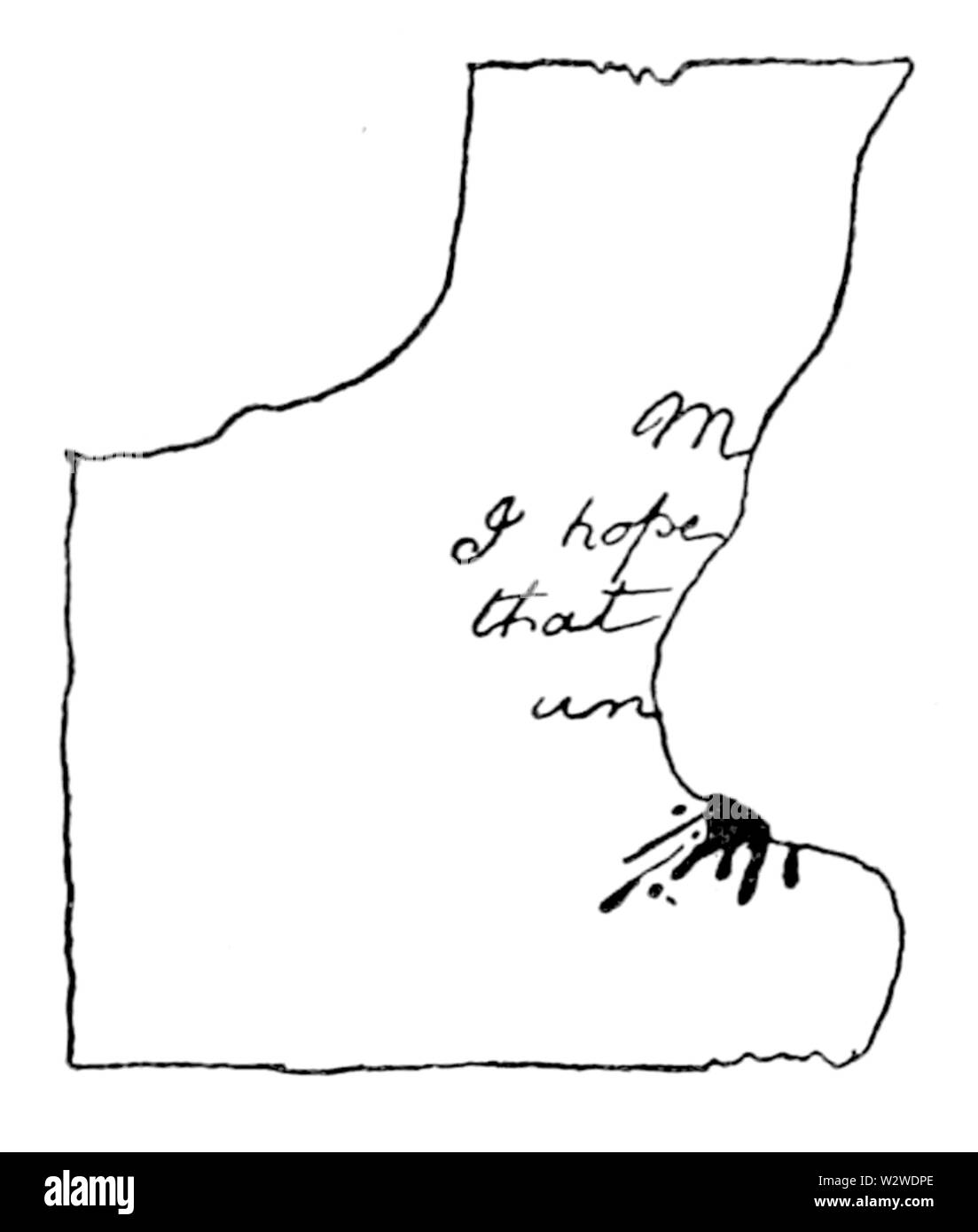 L'illustration à la page 94 du projet de loi l'indicateur Banque D'Images