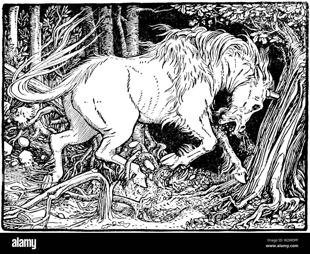 L'illustration à la page 81 du Livre de fée en Europa Banque D'Images