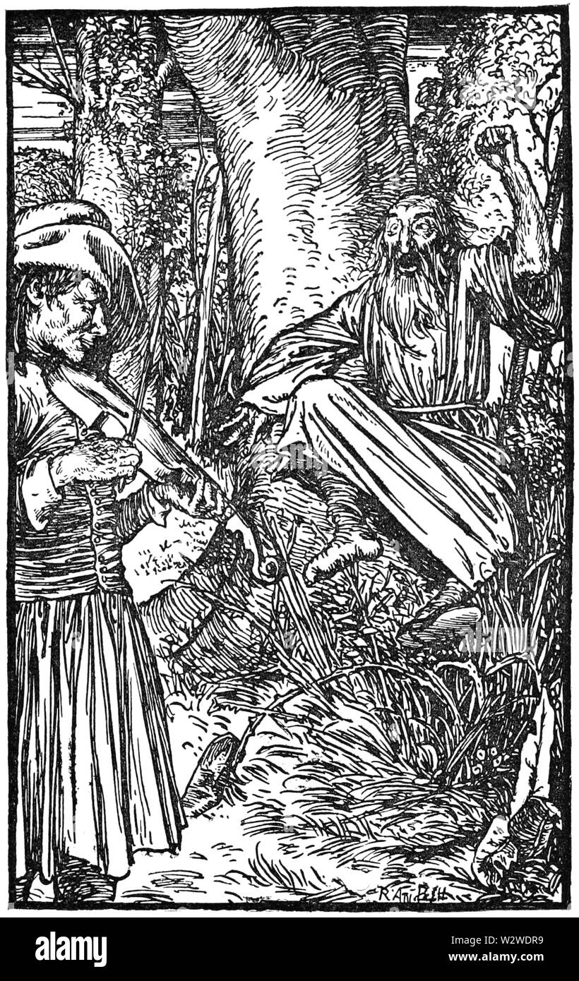 L'illustration à la page 97 dans les contes de Grimm (Edwardes, Bell) Banque D'Images
