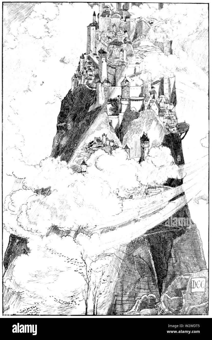 Face à l'illustration page 10 de Psyché (1908) Banque D'Images