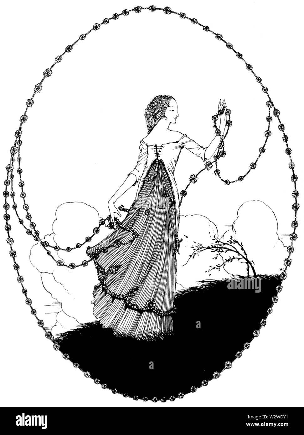 Illustration pour 'April' dans l'année, à l'Printemps Banque D'Images