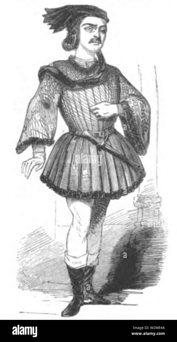 Illustrirte Zeitung (1843) 020133 Duprez als Dauphin Banque D'Images