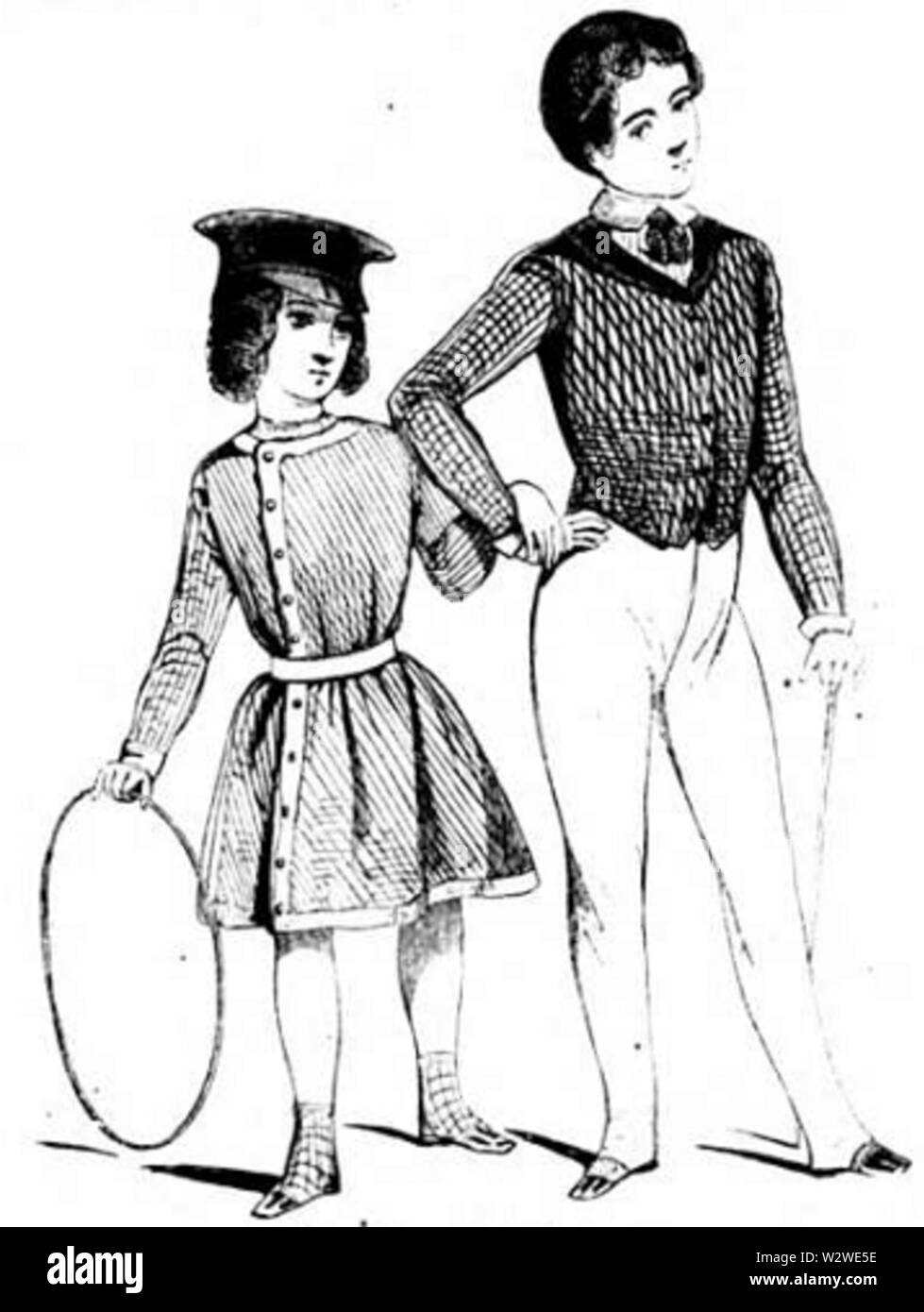 Illustrirte Zeitung (1843) 04 0162 Knabenanzüge Banque D'Images