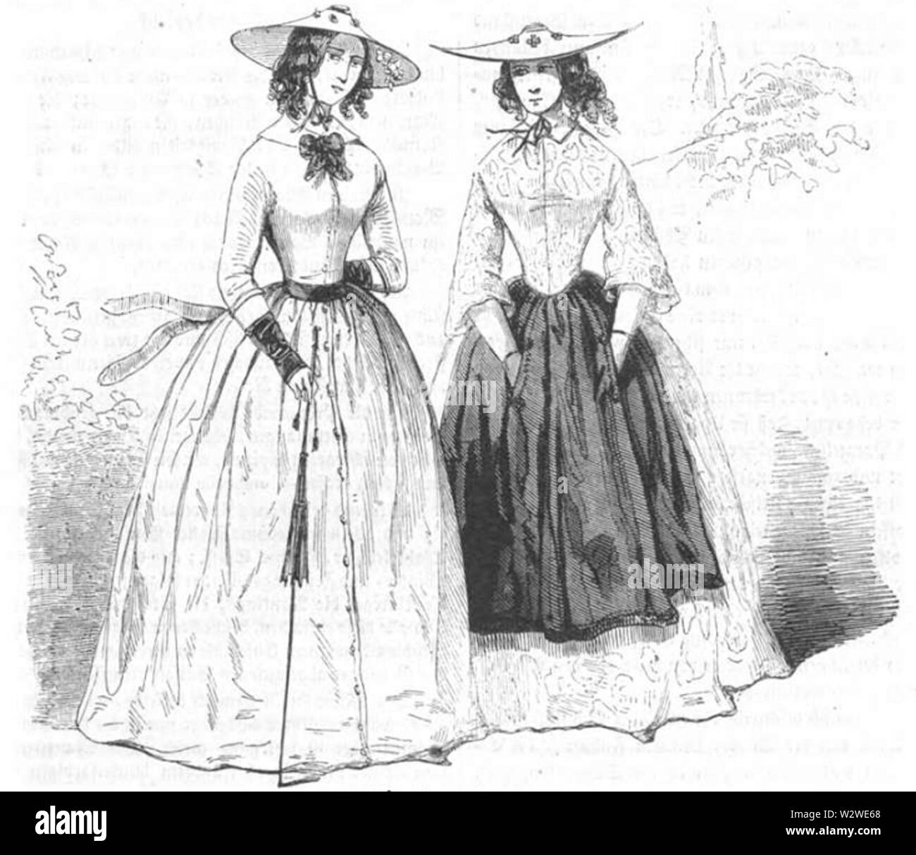 Illustrirte Zeitung (1843) 04 0161 à la Capeline Hüte Banque D'Images