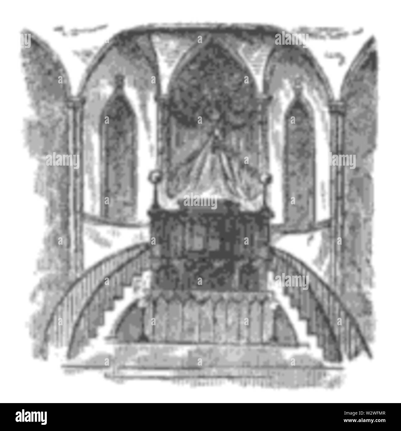 FederalStChurch intérieur Boston Banque D'Images