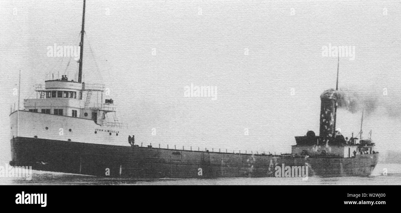 John A McGean avant 1913 Great Lakes storm Banque D'Images