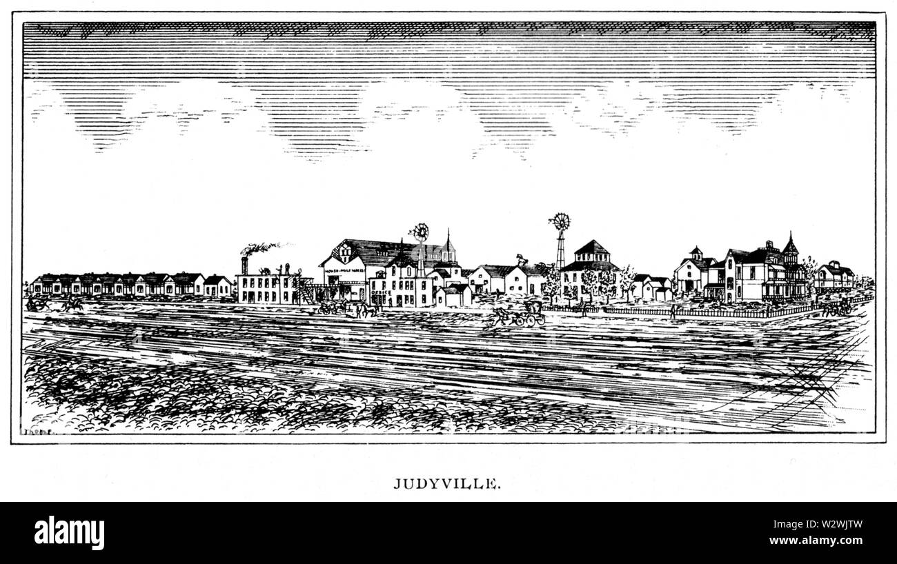 Judyville, Indiana 1899 Banque D'Images