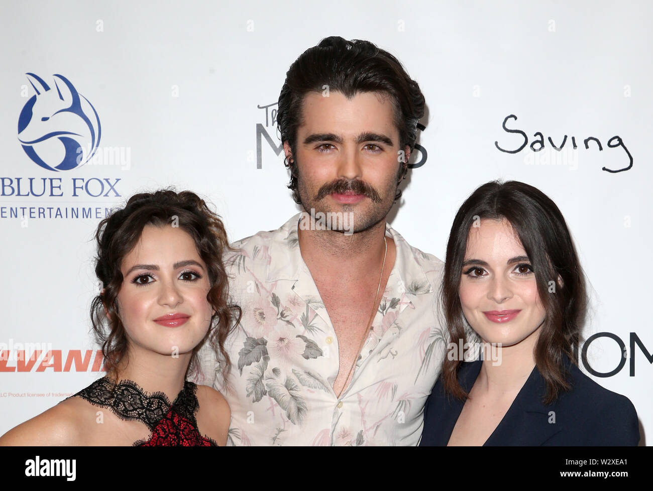 West Hollywood, CA. 10 juillet, 2019. Laura Marano, Spencer Boldman, Vanessa Marano, à des fabricants de Sylvania accueillir un événement Mamarazzi au London hotel à West Hollywood, Californie le 10 juillet 2019. Credit : Faye Sadou/media/Alamy Punch Live News Banque D'Images