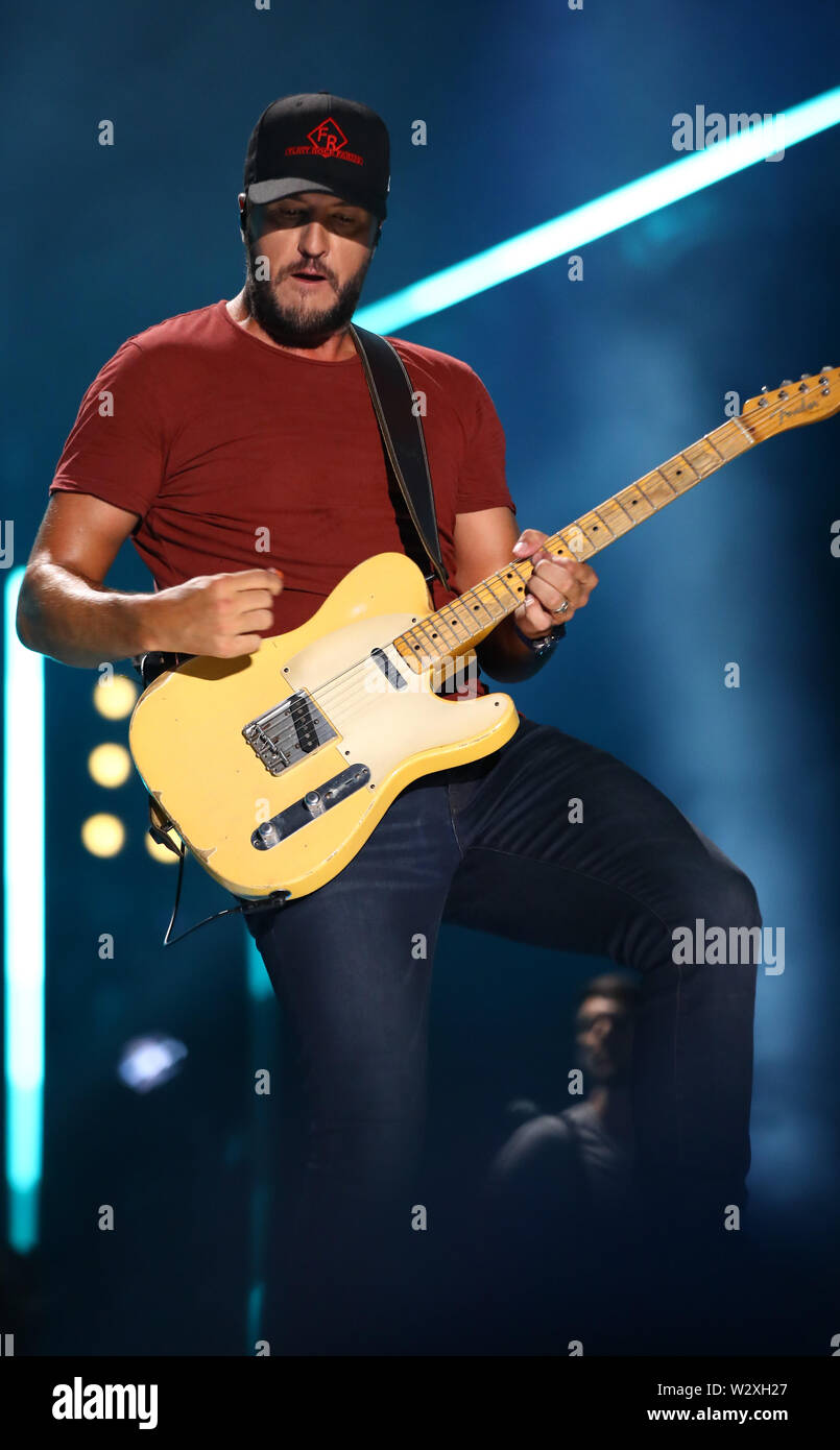 CMA Music Festival 2019 Jour 4 concerts au Nissan stadium avec : Luke Bryan Où : Nashville, Tennessee, United States Quand : 10 Juin 2019 Crédit : Judy Eddy/WENN.com Banque D'Images