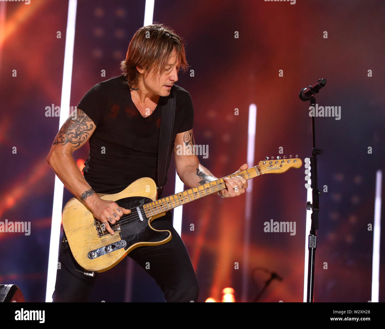 CMA Music Festival 2019 Jour 4 concerts au Nissan stadium avec : Keith Urban Où : Nashville, Tennessee, United States Quand : 10 Juin 2019 Crédit : Judy Eddy/WENN.com Banque D'Images