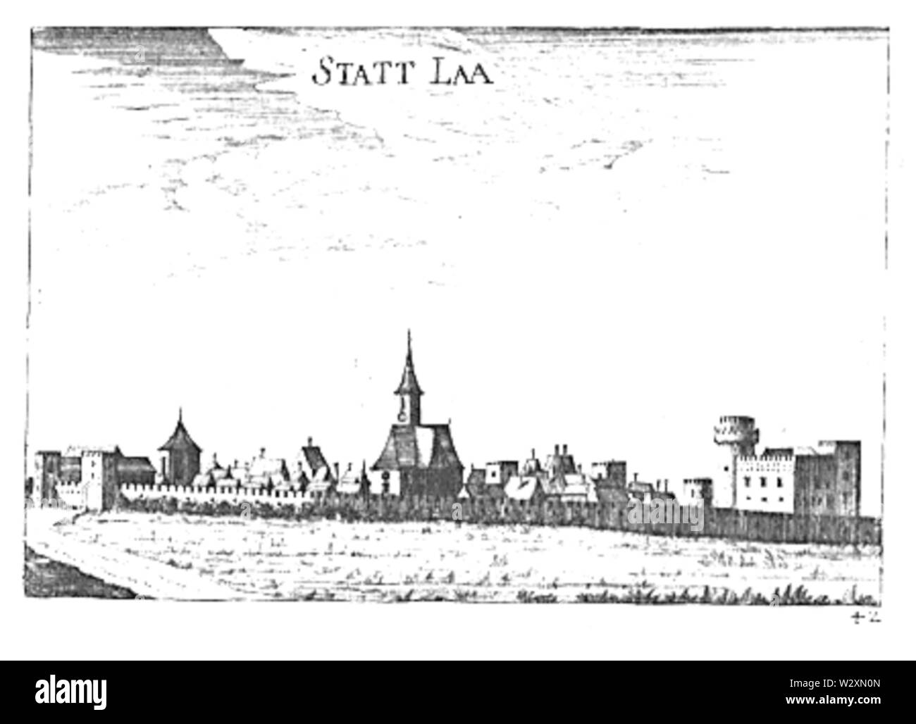 Laa an der Thaya, Basse Autriche Georg Vischer Mätthaus Banque D'Images