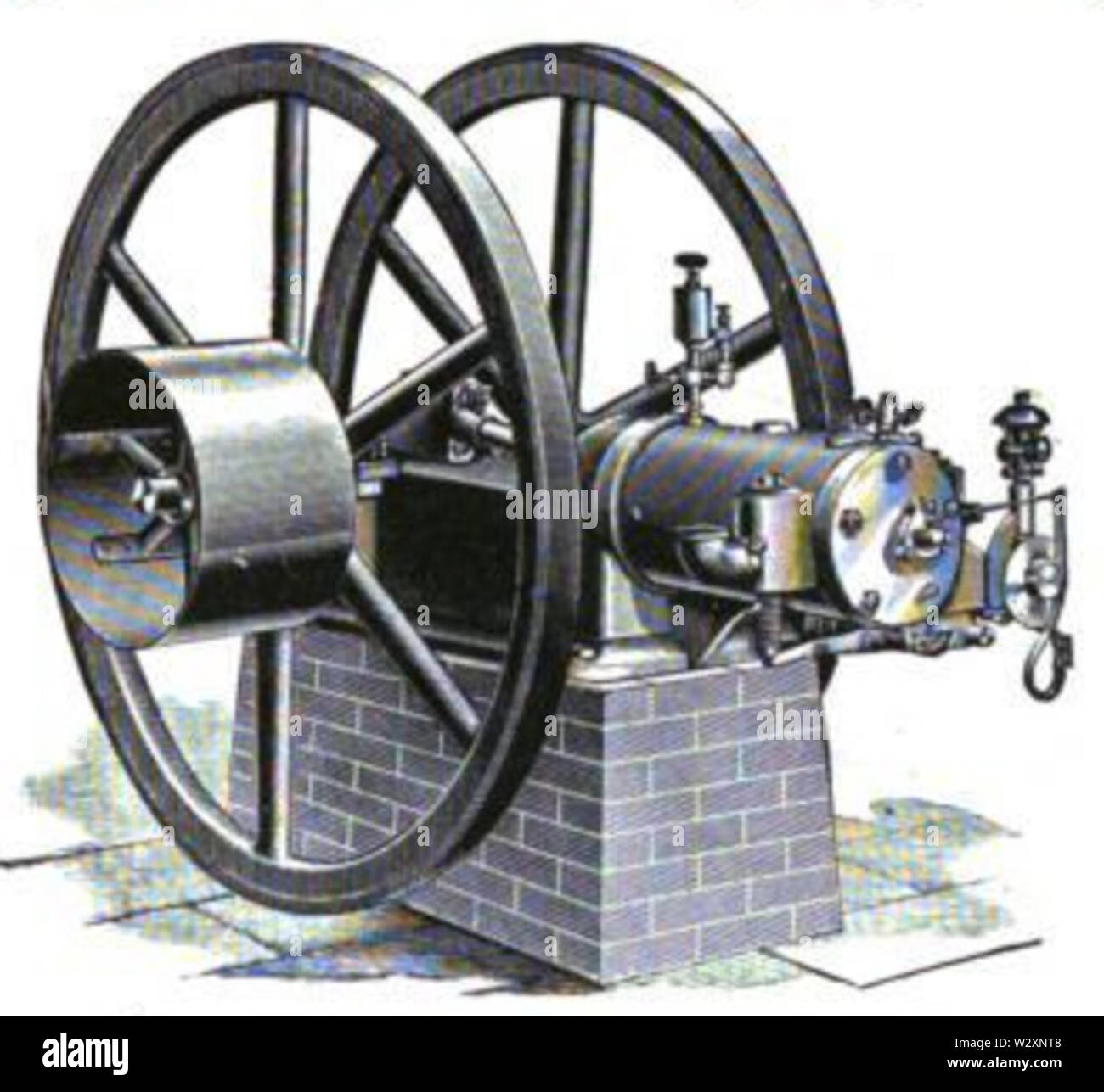 Du moteur à l'arrêt de l'essence 1895 Lambert Banque D'Images