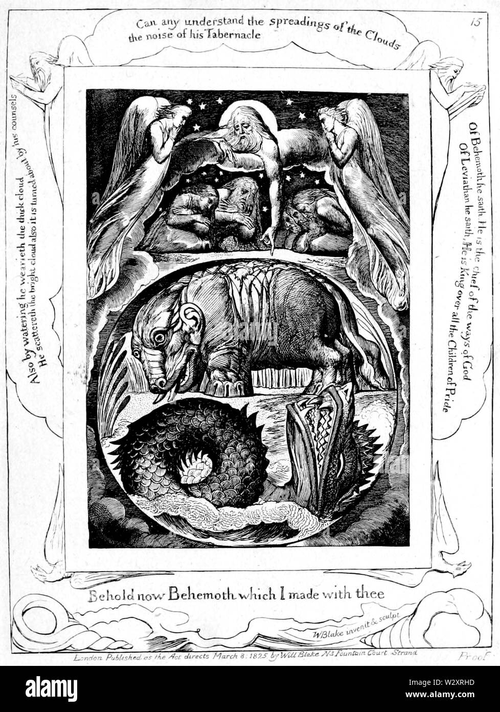 Vie de William Blake (1880), Volume 2, 15 modèles d'emploi plate Banque D'Images