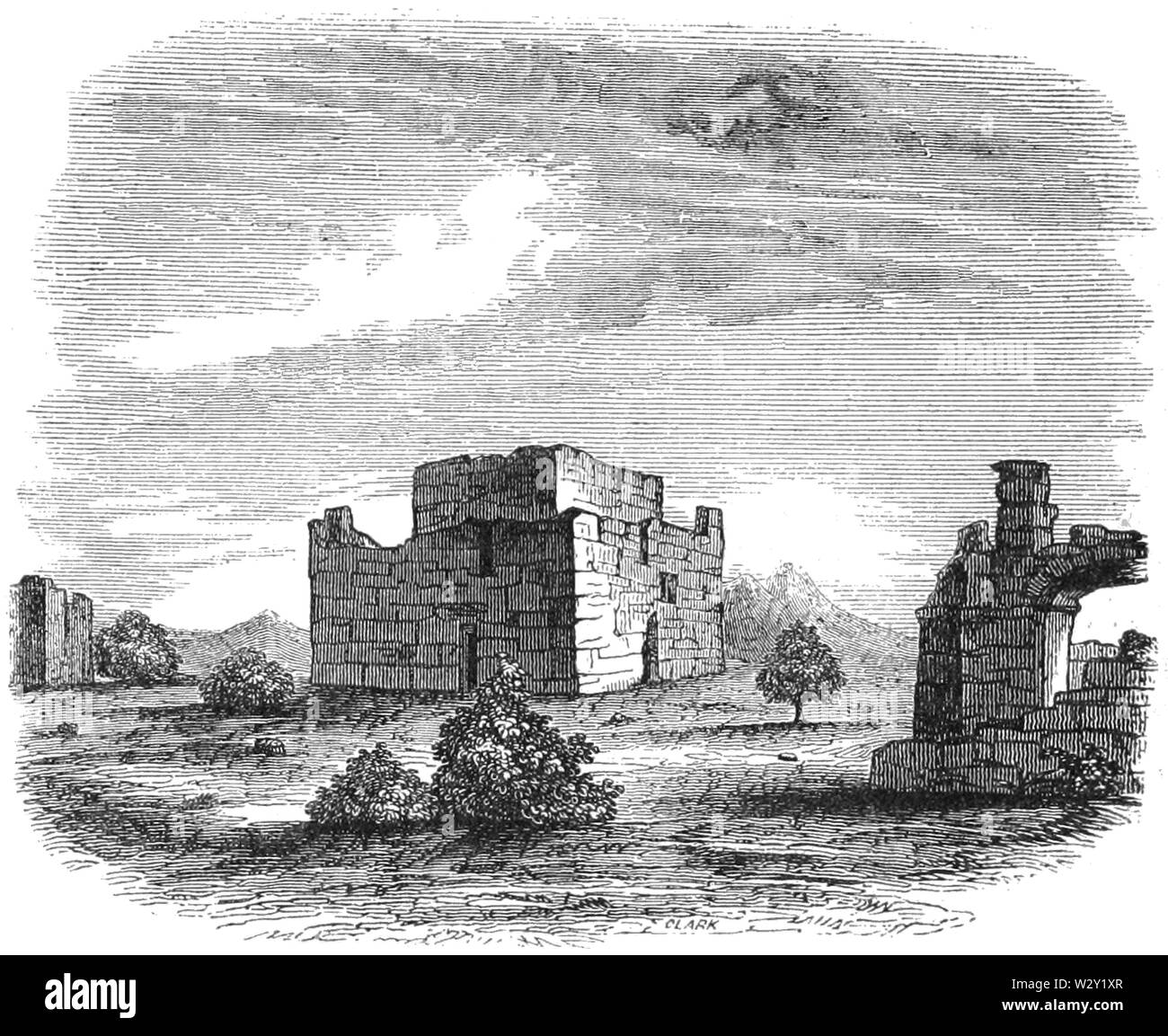 MASR V2 D475 Ruines d'un Casa Grande Banque D'Images