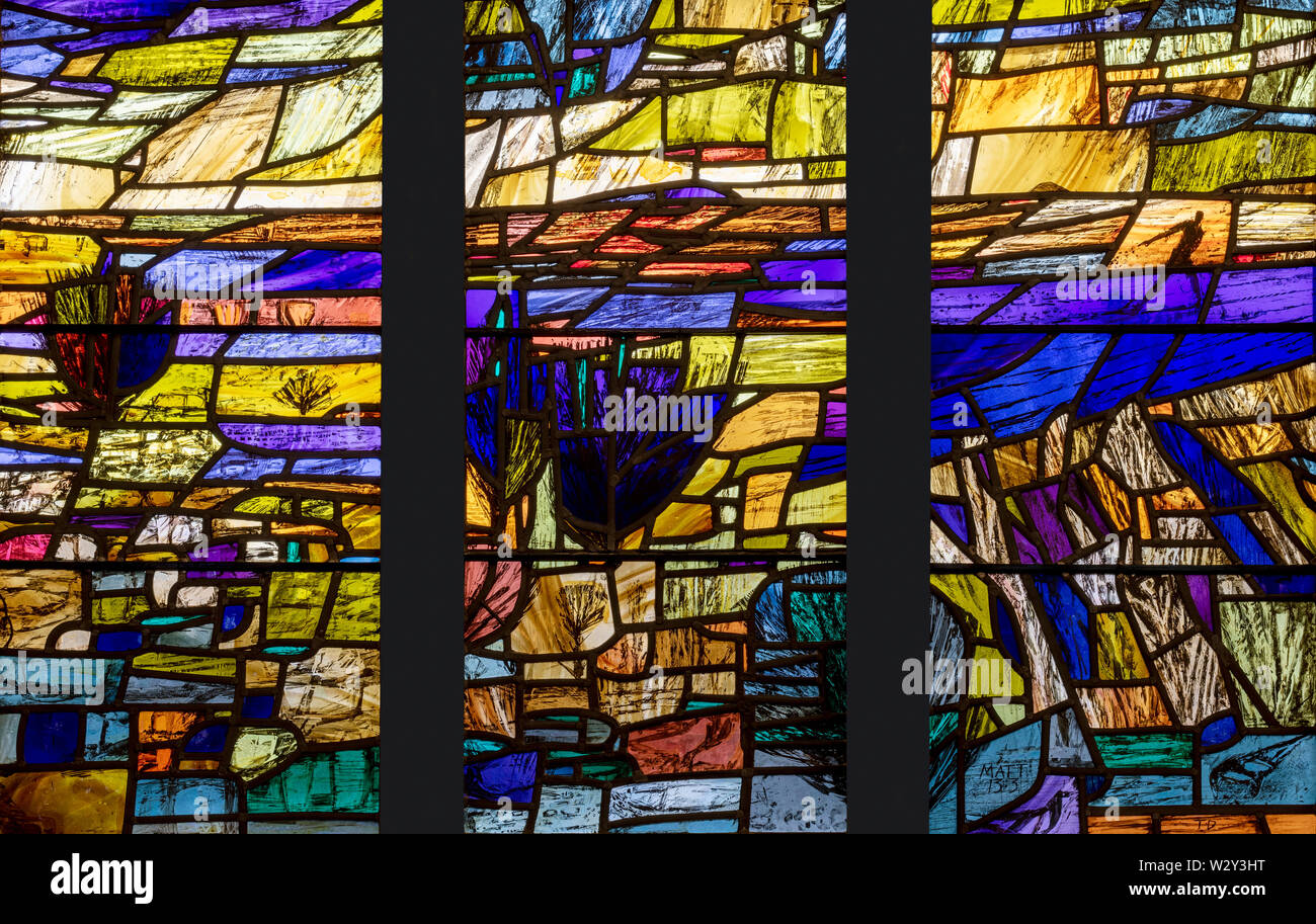 La Parabole du Semeur', 'Thomas Denny (1985), l'église Saint-Christophe, Cheltenham, UK Banque D'Images