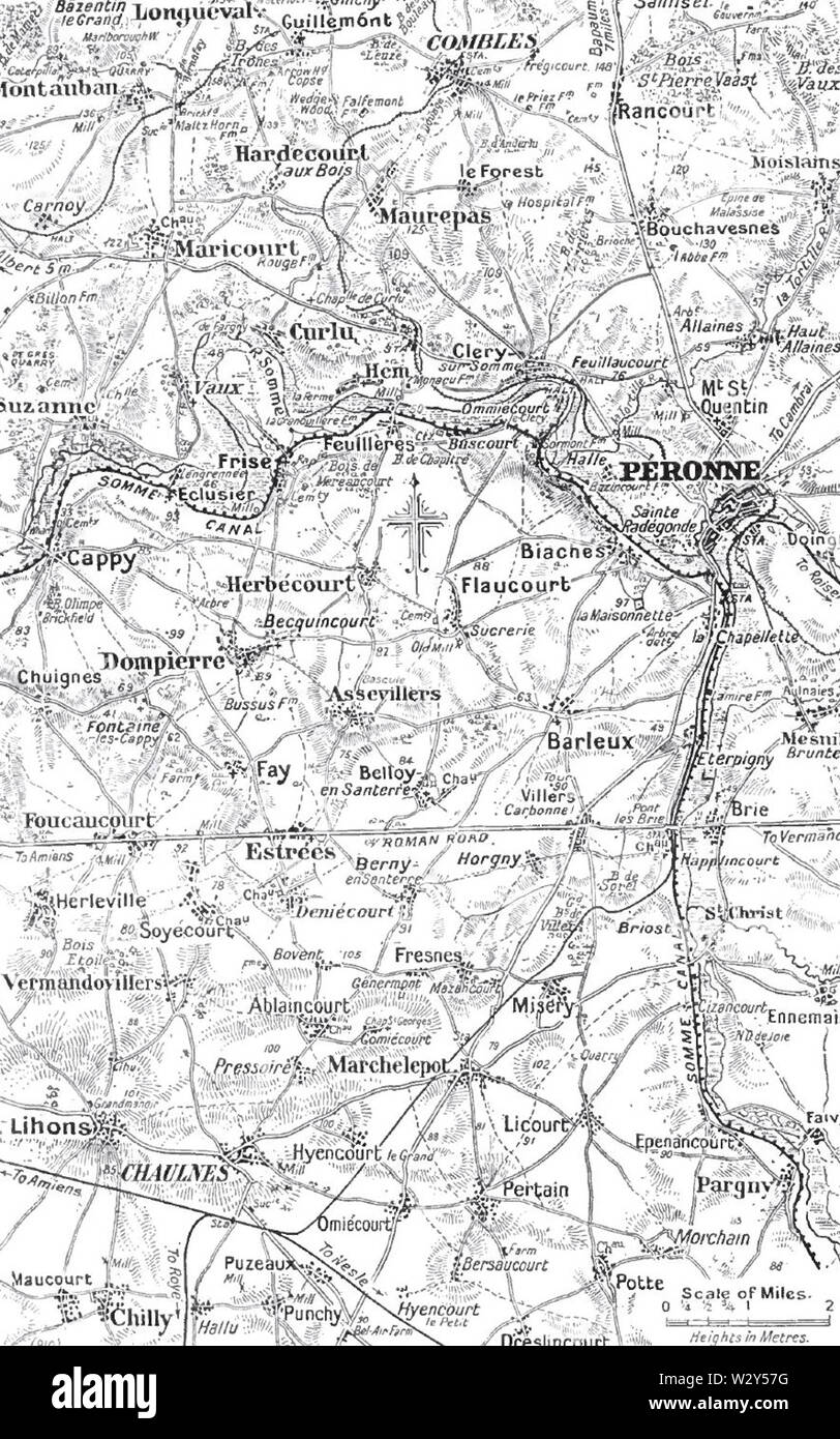 Site front de la somme 1916 Banque D'Images