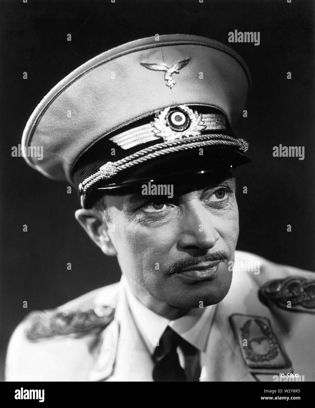 CONRAD VEIDT comme principaux Heinrich Strasser Portrait publicitaire directeur Michael Curtiz CASABLANCA 1942 Warner Bros. Banque D'Images