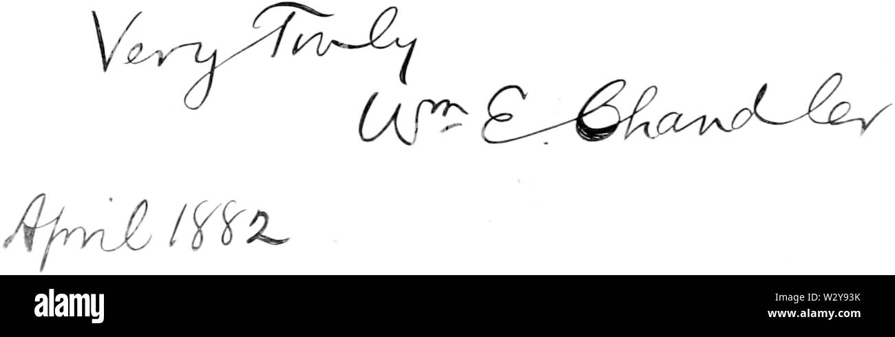 Les hommes de Mark 133 William Chandler sig Banque D'Images