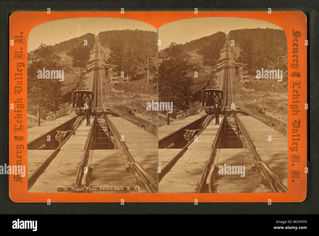 Mt Plan Pigah RR Switchback, par Gates, G F (George F) Banque D'Images