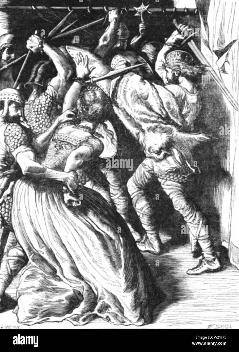 Meurtre d'Cenulph - roi du Wessex 031 Banque D'Images