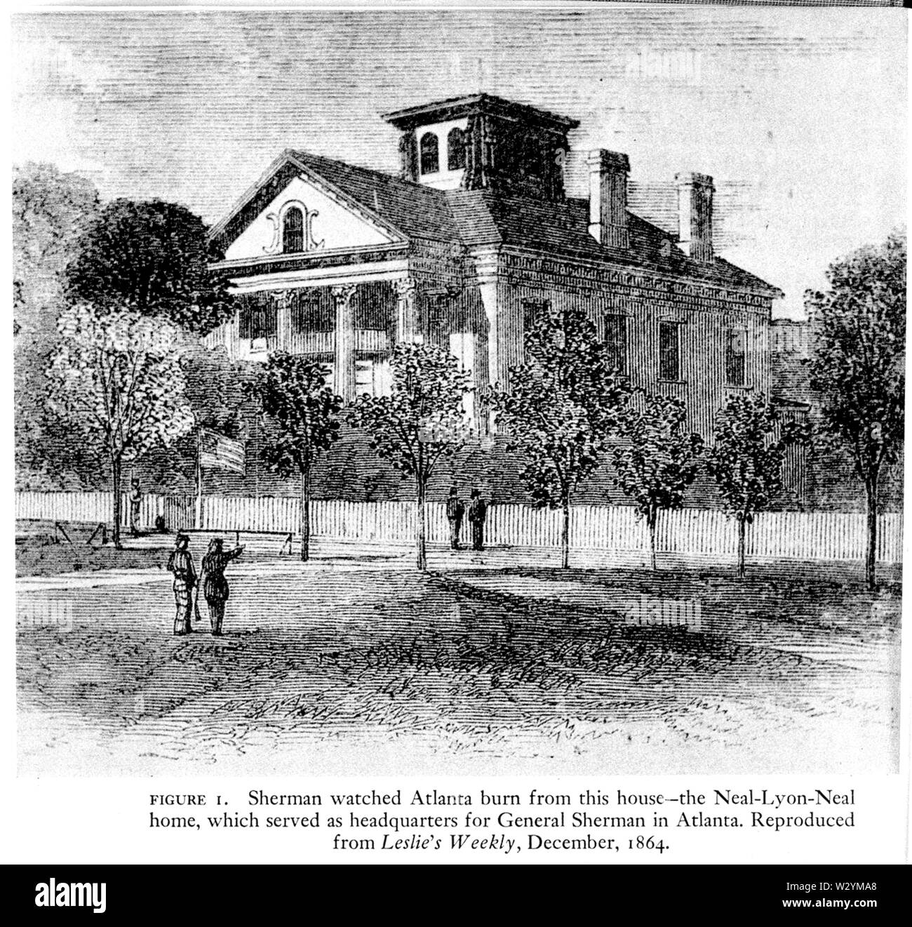 Neal-Lyon-Neal House Atlanta 1864 Banque D'Images