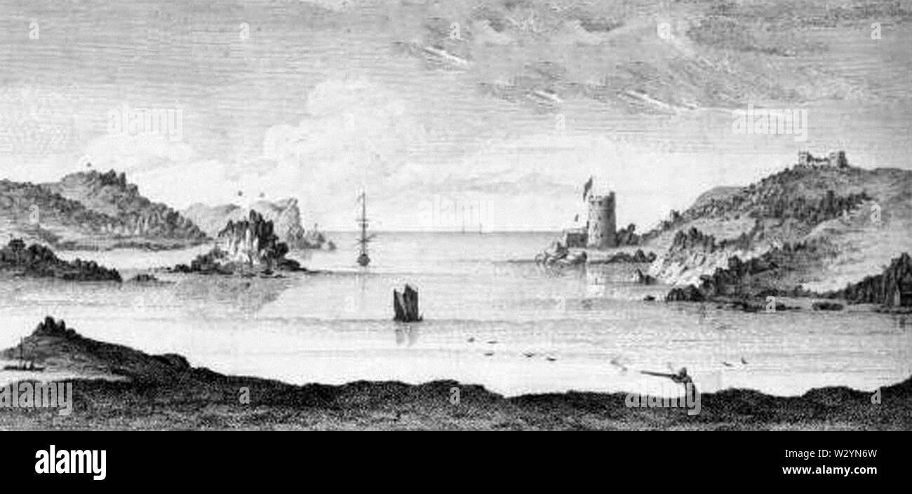 Nouveau port de Grimsby, 1756 Banque D'Images
