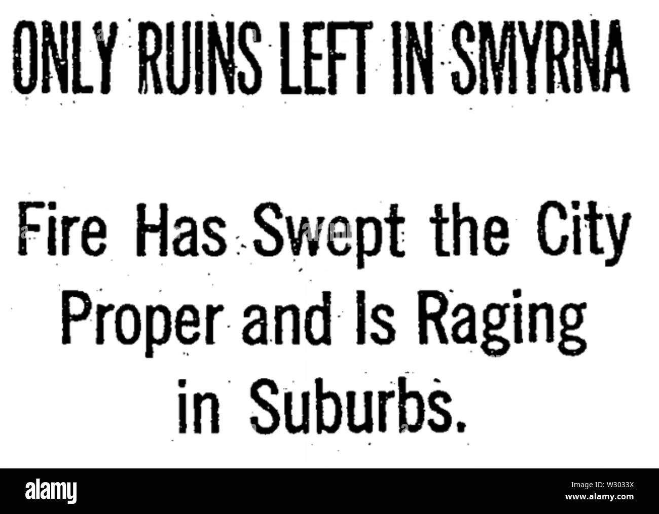 Que des ruines laissées dans Smyrna Banque D'Images