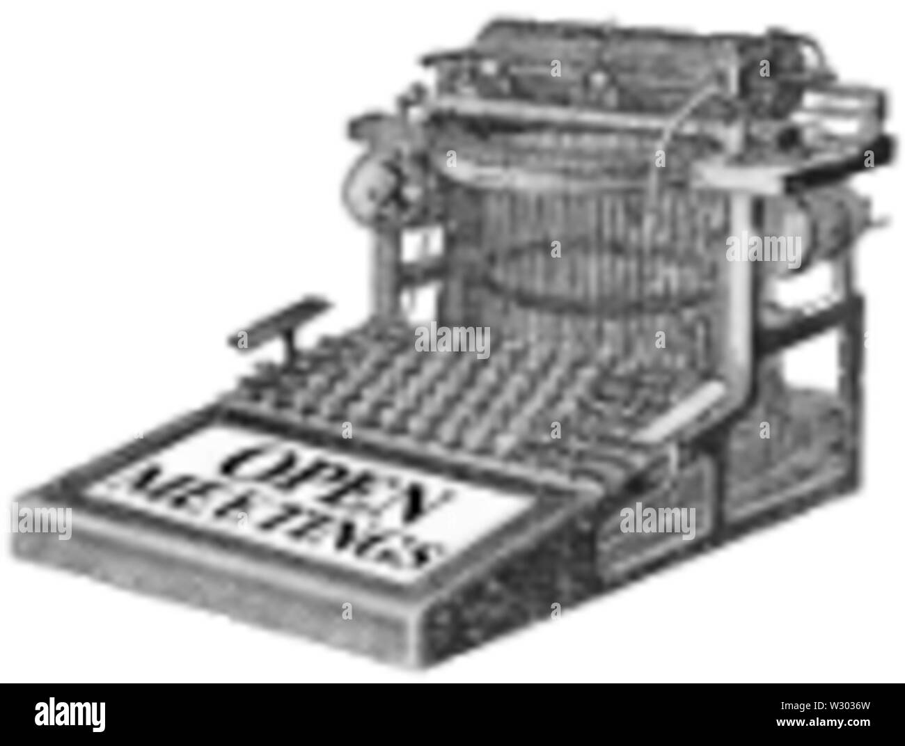 135px le logo des réunions ouvertes Banque D'Images