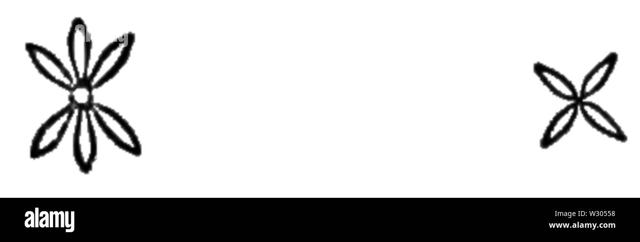 Le PEF D144 paragraphe décoratif separator Banque D'Images