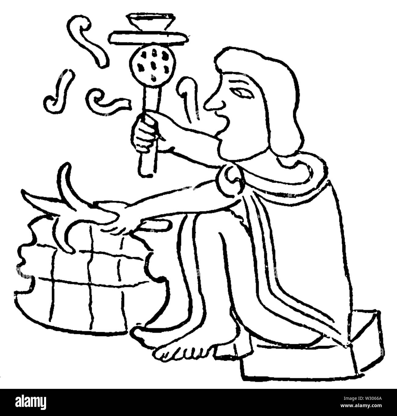 PSM V54 D735 arc musical de la carapace de tortue Banque D'Images