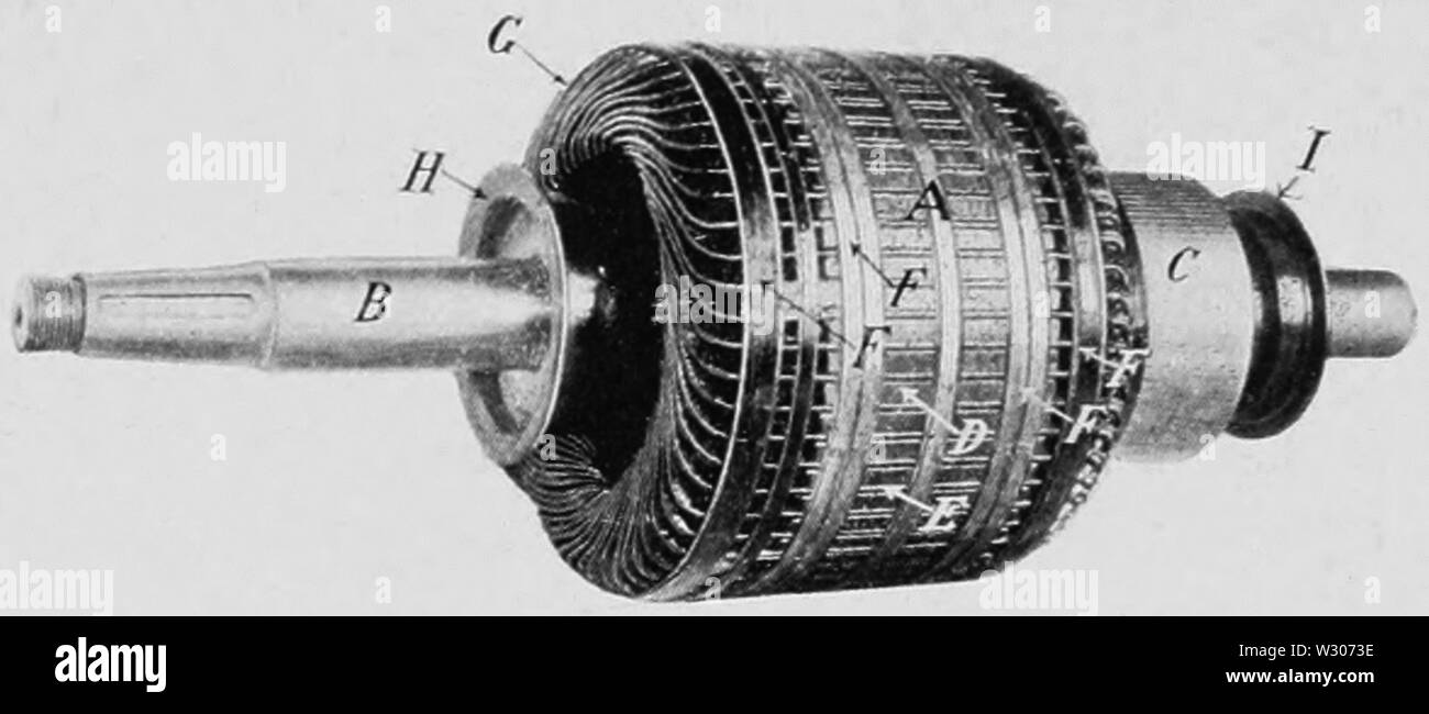 PSM V56 D0341 d'induit du moteur de fer électrique Banque D'Images