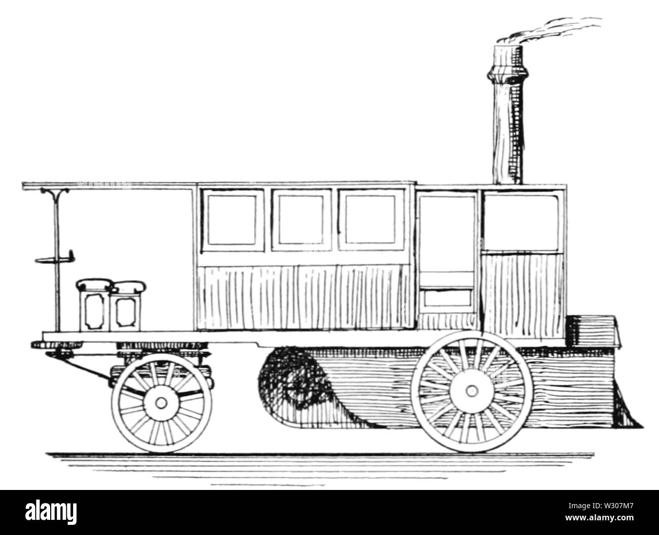 PSM V57 D418 fait ominubus à vapeur par Hancock Banque D'Images