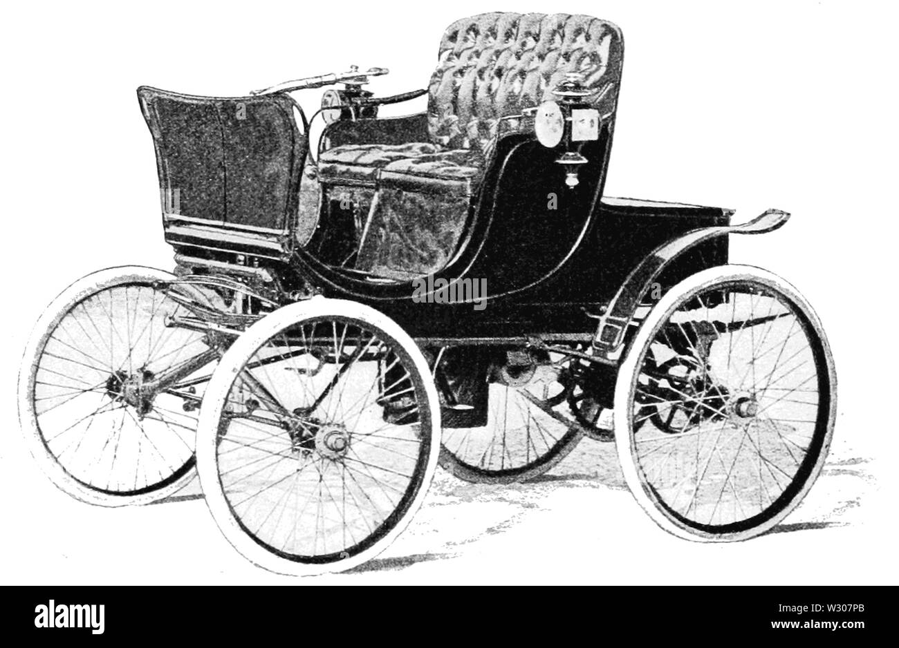 PSM V57 D428 American chariot à vapeur de 1900 Banque D'Images