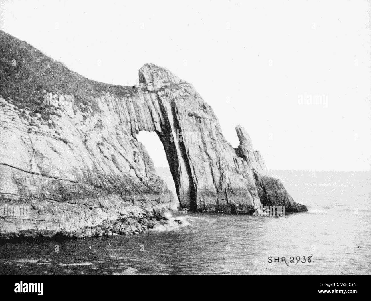 PSM V65 D387 arche naturelle à Torquay Banque D'Images