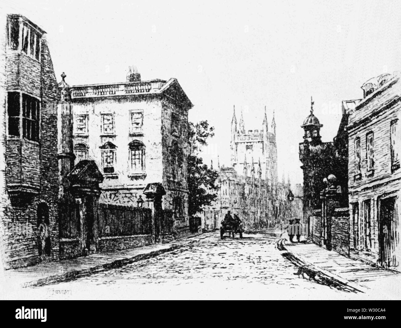 PSM V65 D493 Peterhouse College Cambridge University Banque D'Images