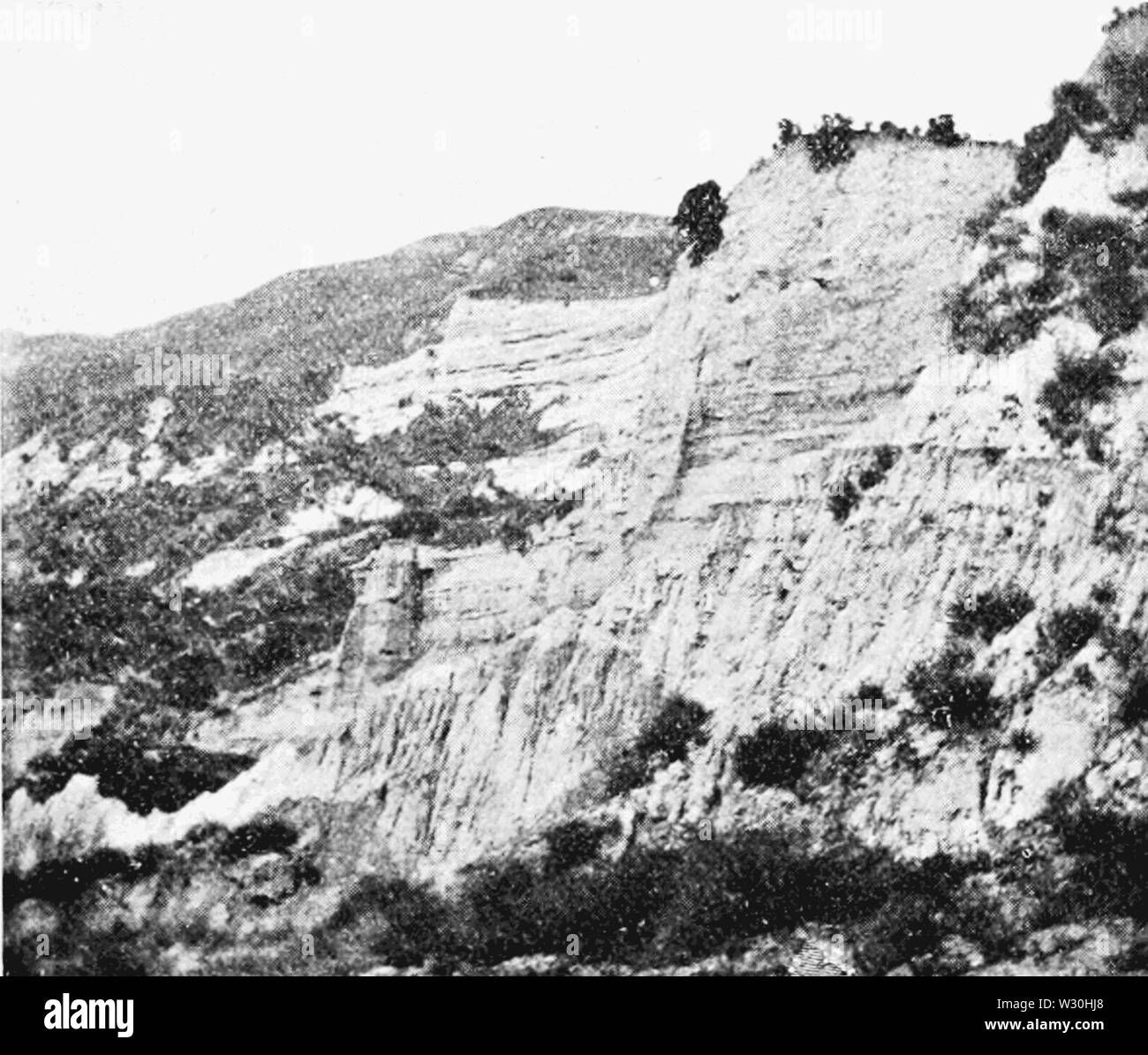 PSM V69 D295 Fissure et glissement de terrain dans la vallée de San jacinto 1897 Banque D'Images