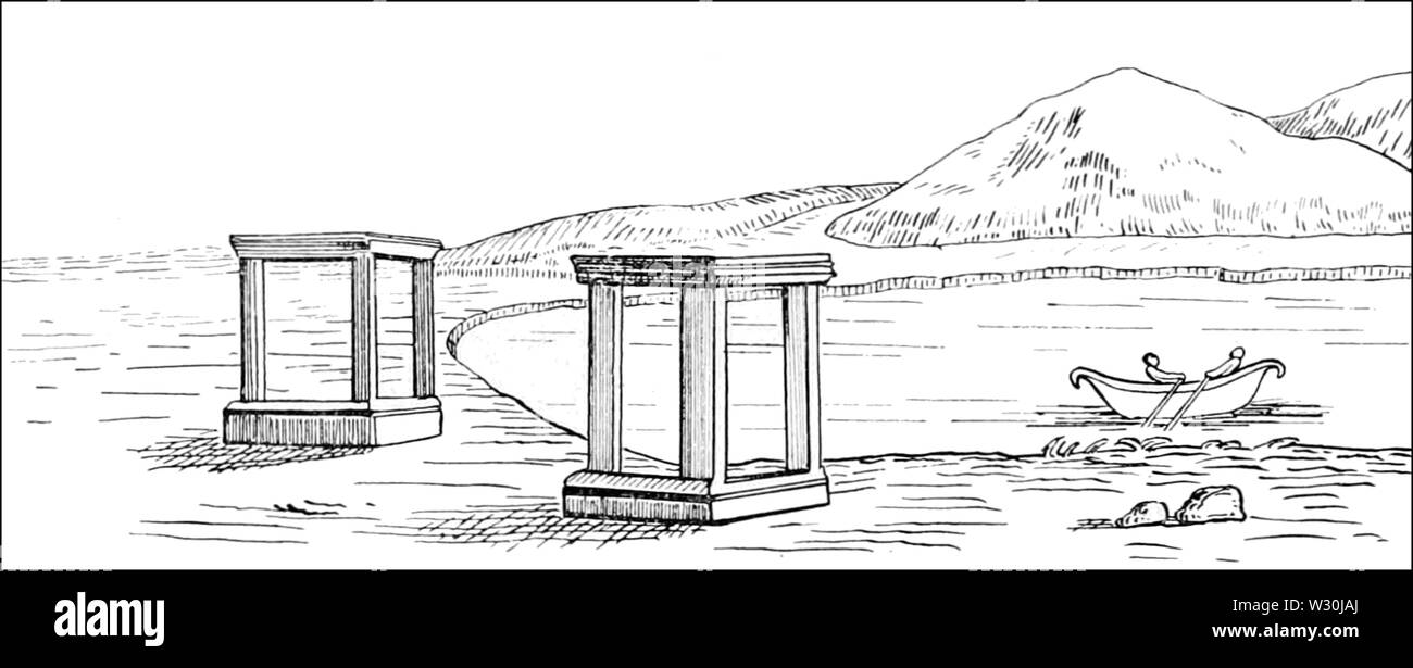 PSM V69 D566 Le Vésuve, représentée à l'époque romaine Banque D'Images