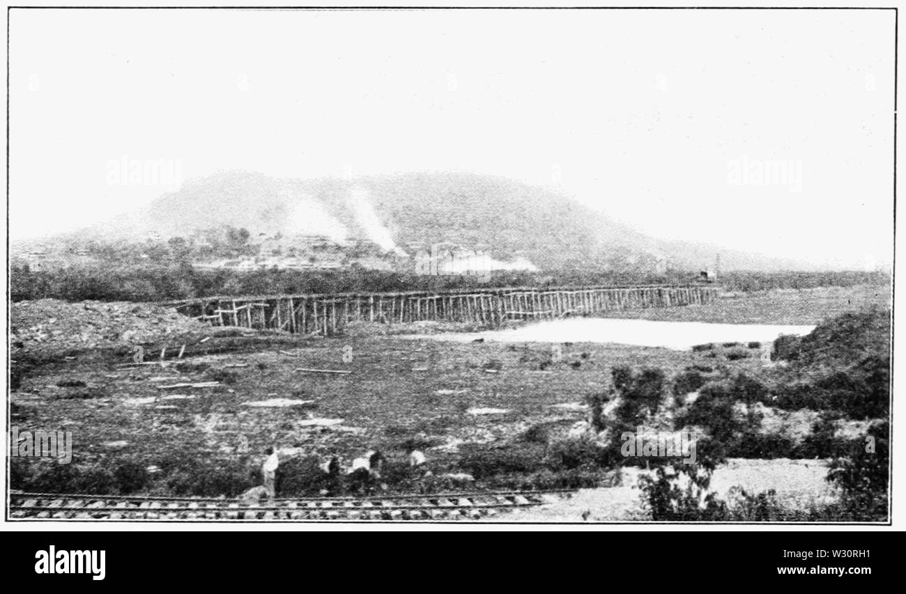 PSM V74 D432 Trestle dump en dehors de l'ESLVM barrage corozal Banque D'Images