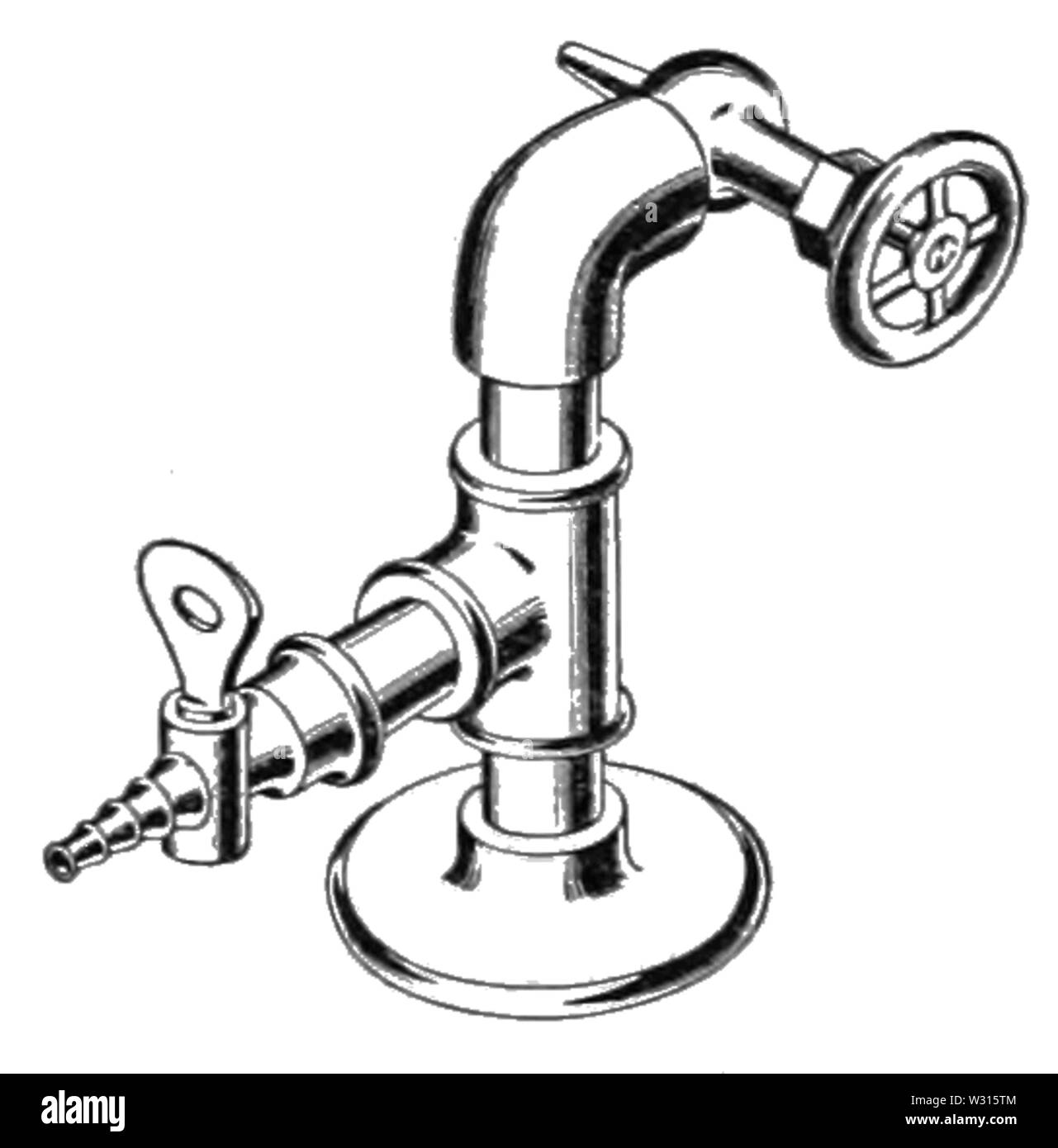 PSM V88 D170 un simple brûleur de laboratoire Banque D'Images