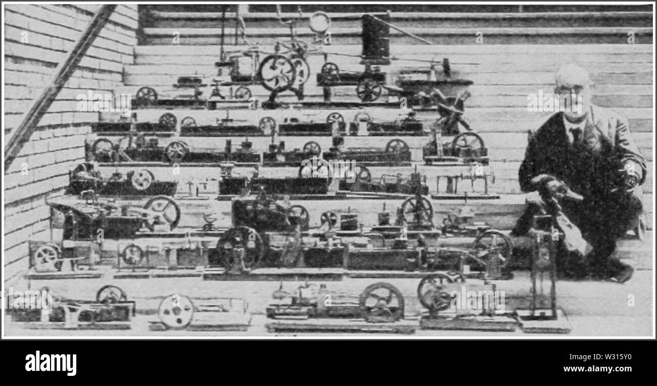 PSM V88 D196 Fonctionnement des moteurs à vapeur miniature et de l'air Banque D'Images