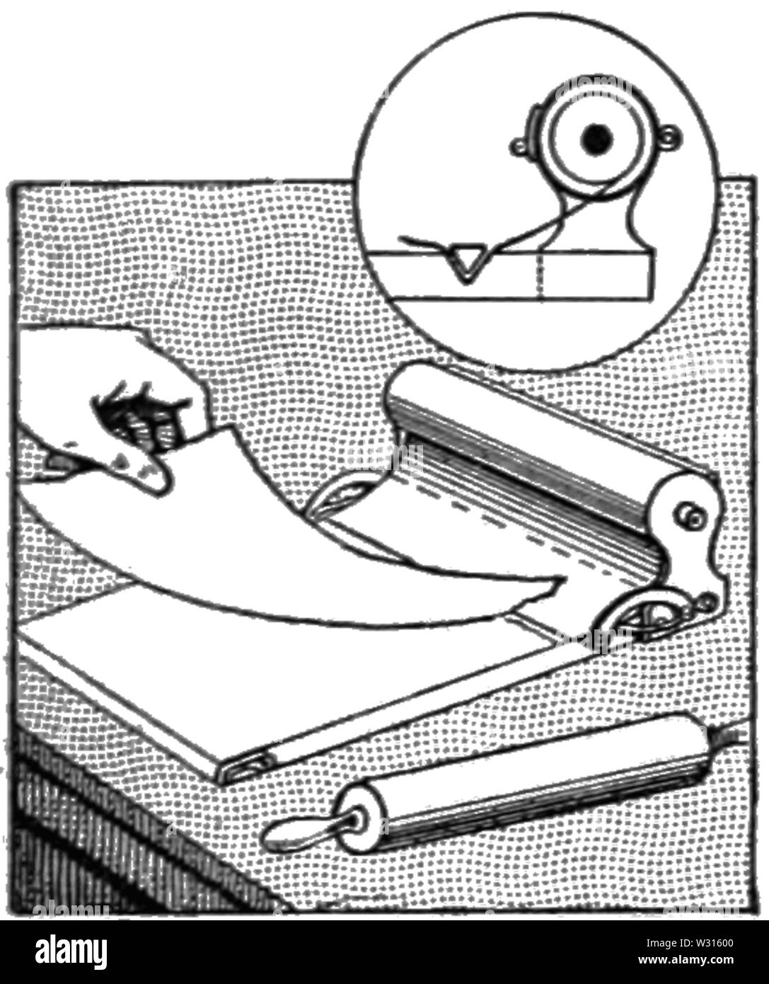 PSM V88 D187 Conseil pétrissage sanitaires Banque D'Images