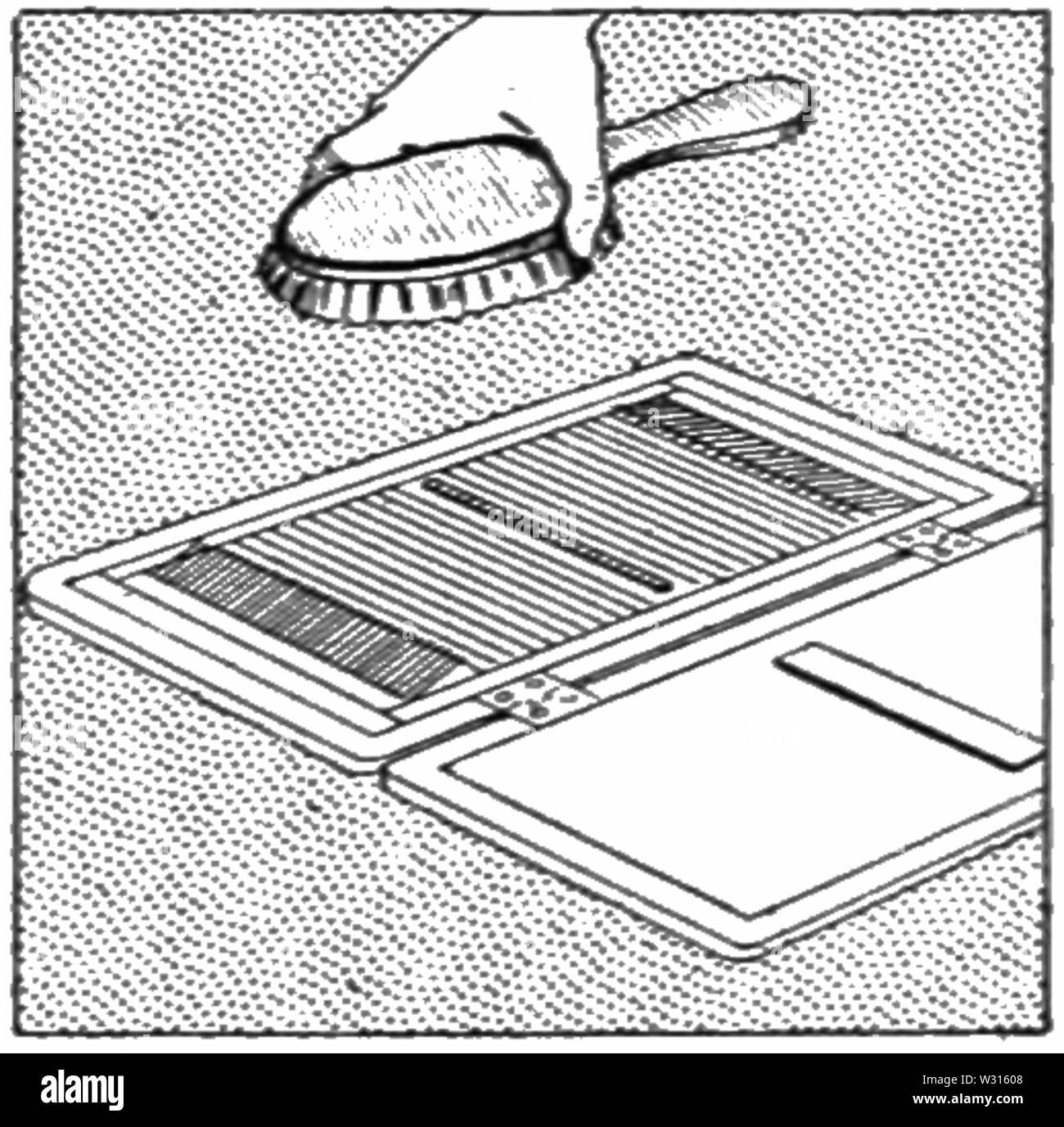 PSM V88 D187 brosse à cheveux appareils de nettoyage Banque D'Images