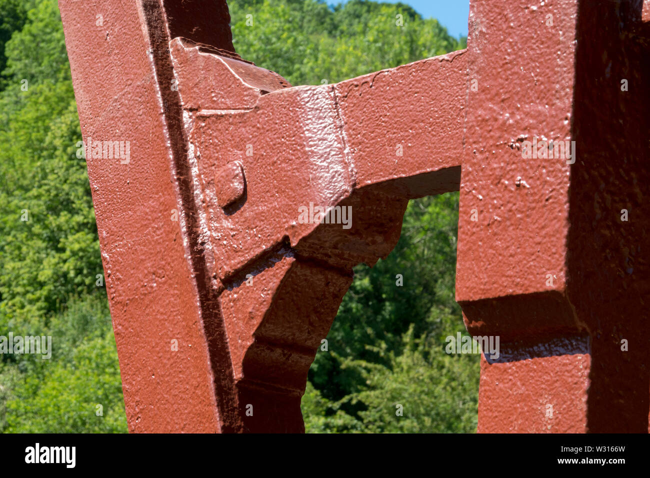 Le pont de fer après rénovation Banque D'Images