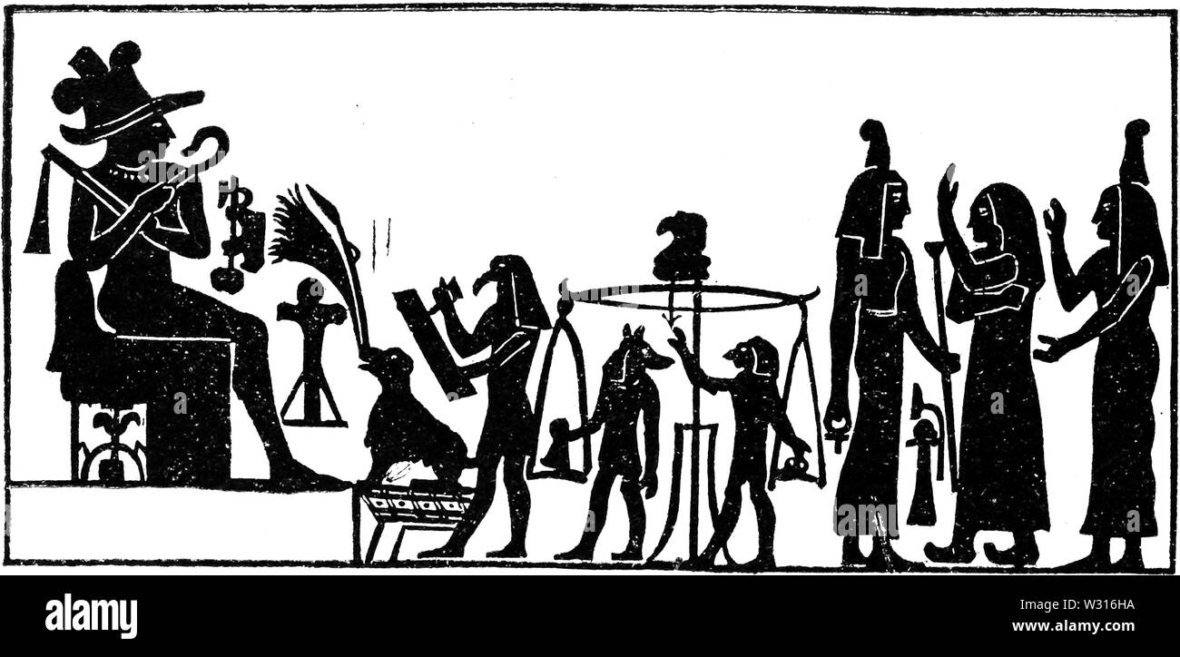 Page 004 Livre des Morts (Conseil supérieur de l'ordre de Ramsès, 1916) Banque D'Images