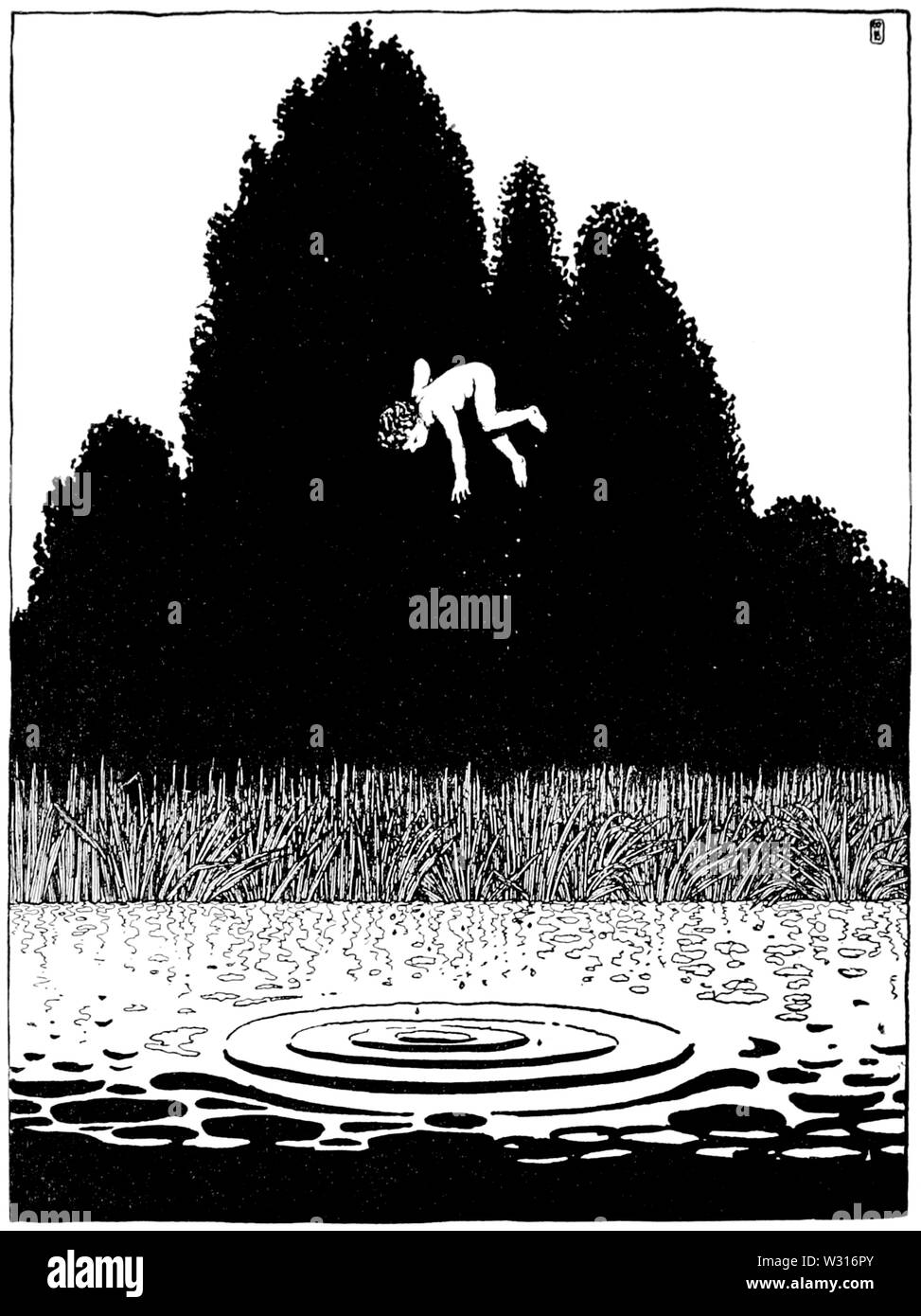 Page 070 l'illustration, l'eau les bébés Banque D'Images